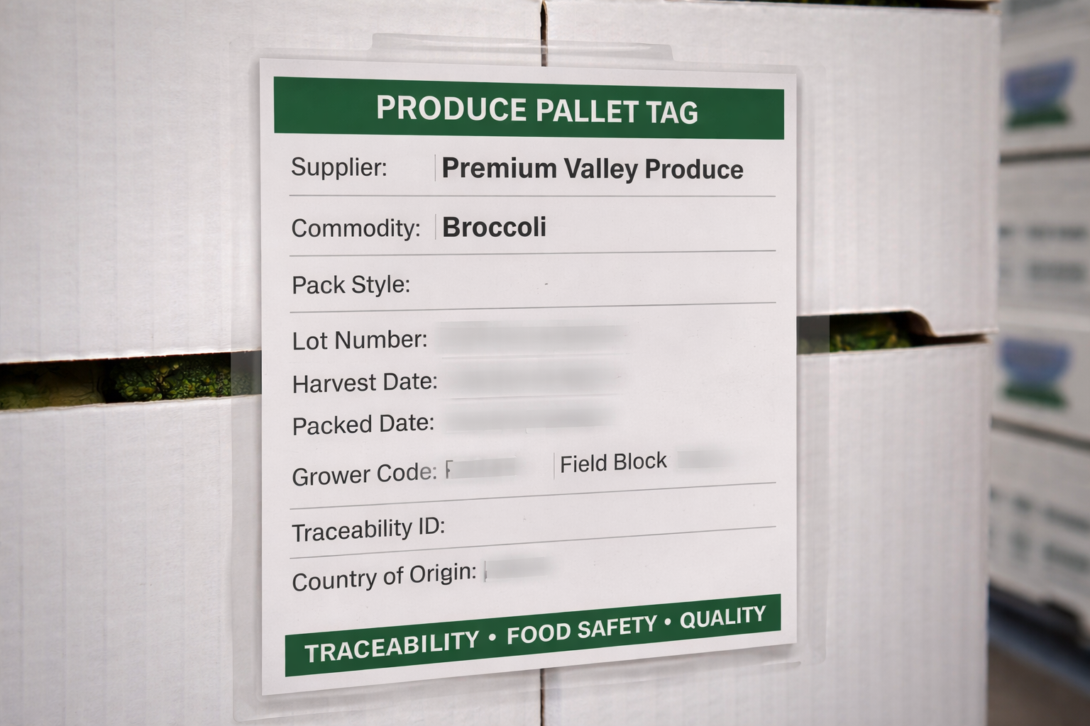 Pallet Tag Sample